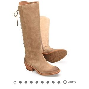 Sharnell Heel and Tan Knee-High Boots